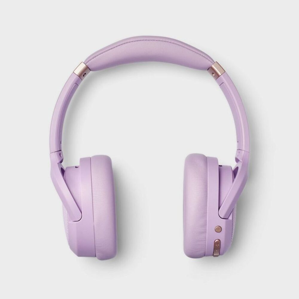 Open Box - Heyday - Active Noise Canceling Bluetooth Headphones Over-E Purple
